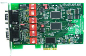 HDWP242285950E LF686KB PCI Express RS422 RS-422RS485 RS-485  2 Port Multiport Serial  Card
