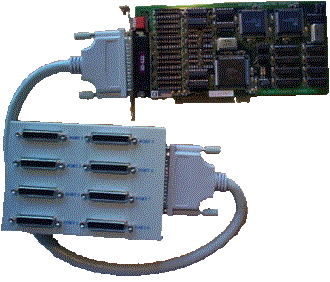 HDWP8422550I 8 Port PCI RS422 RS-422 multiport card
