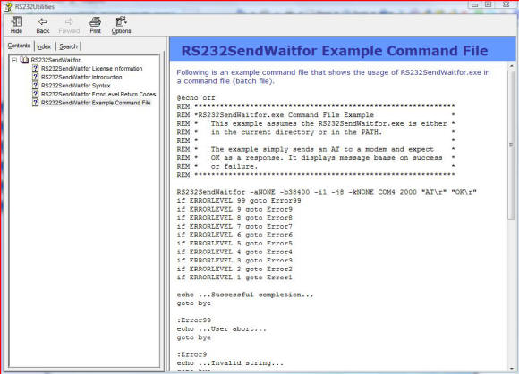 RS232SendWaitfor - Send/Receive String Serial Port query