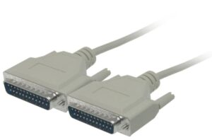 RS-232 Serial Cable DB25 Male/Male 6ft/2Meter Cable